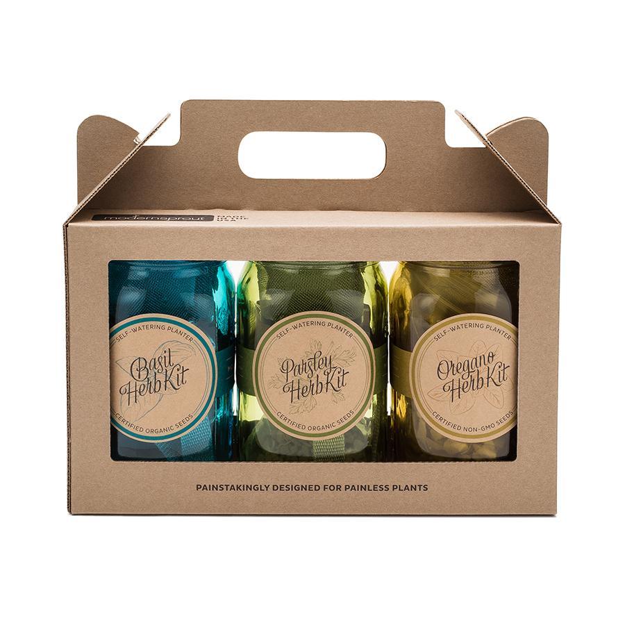 Italienische Kräutergartengläser